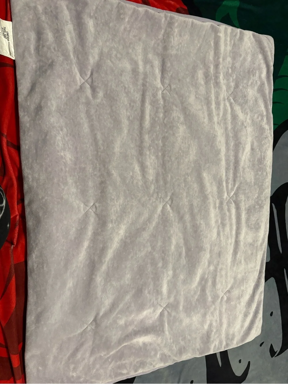 Purple Velvet comforter with Two Shams